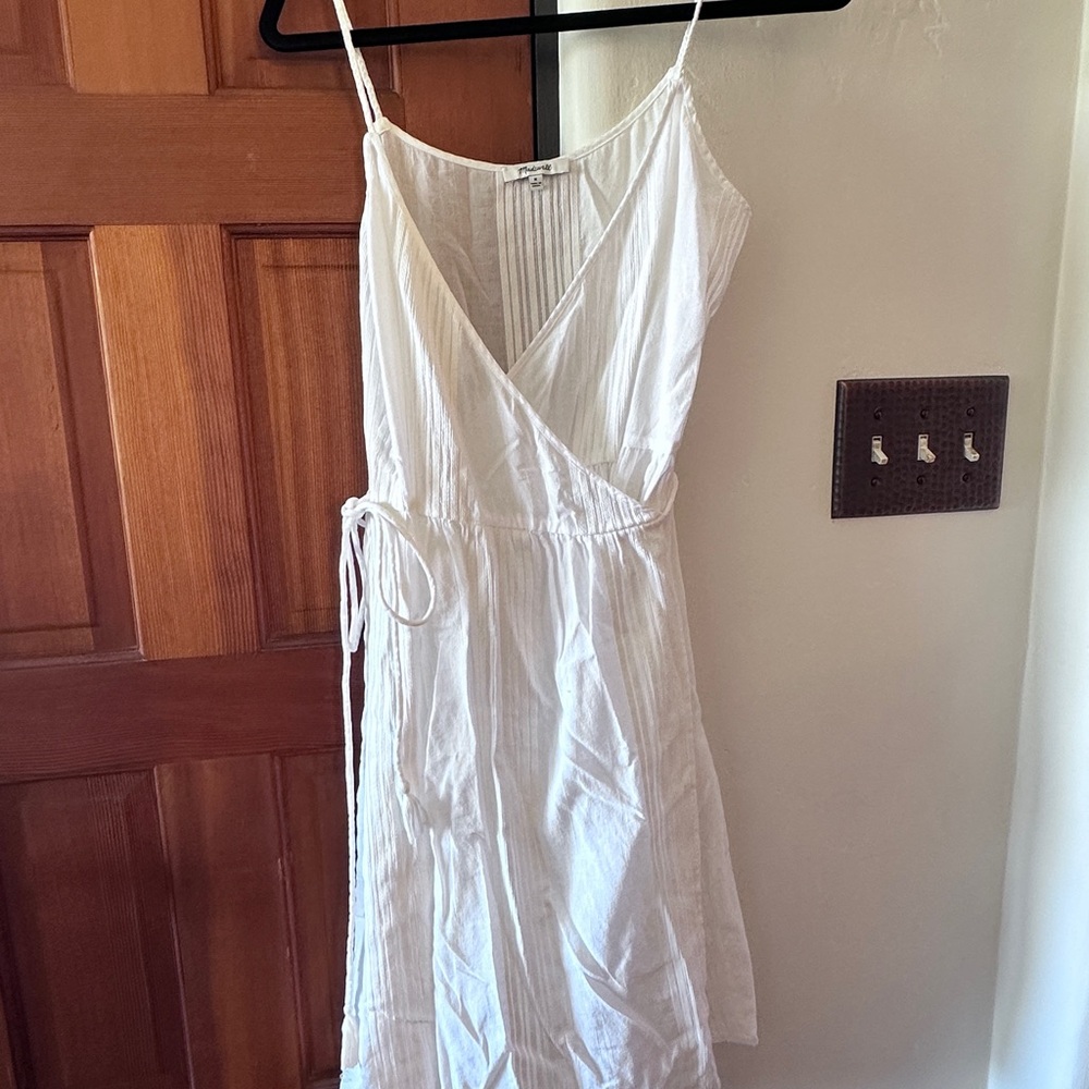 Madewell White Wrap Dress